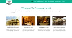 Desktop Screenshot of paawanahaveli.com