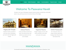 Tablet Screenshot of paawanahaveli.com
